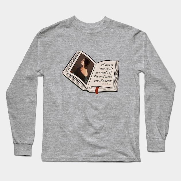 wuthering heights quote Long Sleeve T-Shirt by indiebookster